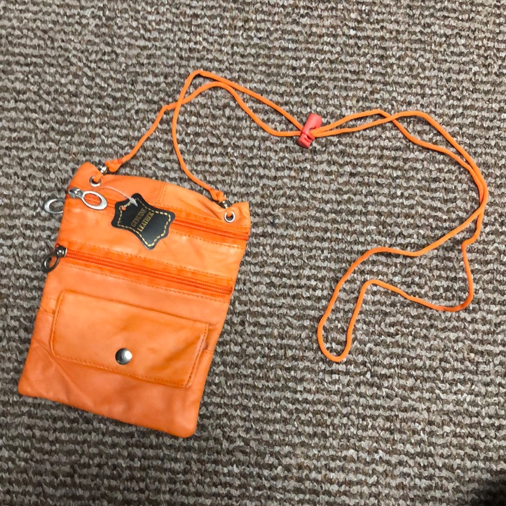 Crossbody genuine leather handbag